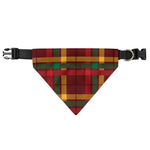 Red Green And Yellow Stewart Print Over The Collar Dog Bandana
