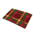 Red Green And Yellow Stewart Print Pet Cooling Mat Cover