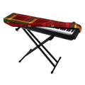 Red Green And Yellow Stewart Print Piano Keyboard Cover