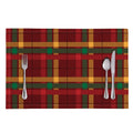 Red Green And Yellow Stewart Print Placemat