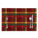 Red Green And Yellow Stewart Print Placemat