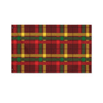 Red Green And Yellow Stewart Print Polyester Flag