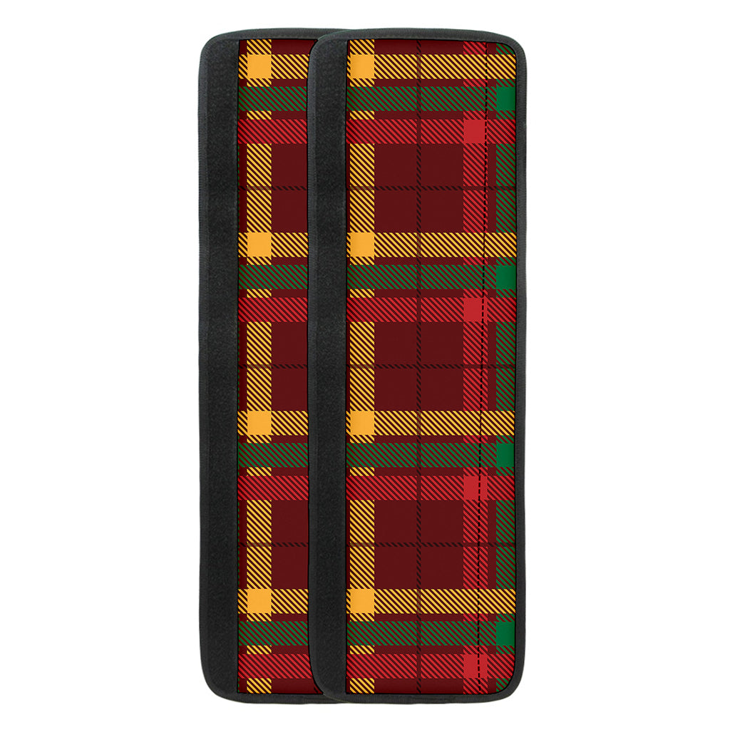 Red Green And Yellow Stewart Print Refrigerator Handle Covers