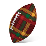 Red Green And Yellow Stewart Print Rugby Ball