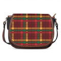 Red Green And Yellow Stewart Print Saddle Bag