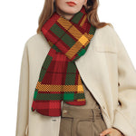 Red Green And Yellow Stewart Print Scarf