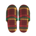 Red Green And Yellow Stewart Print Slippers