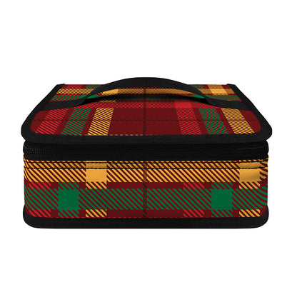 Red Green And Yellow Stewart Print Small Lunch Bag