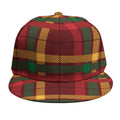 Red Green And Yellow Stewart Print Snapback Cap