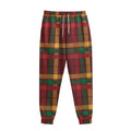 Red Green And Yellow Stewart Print Sweatpants