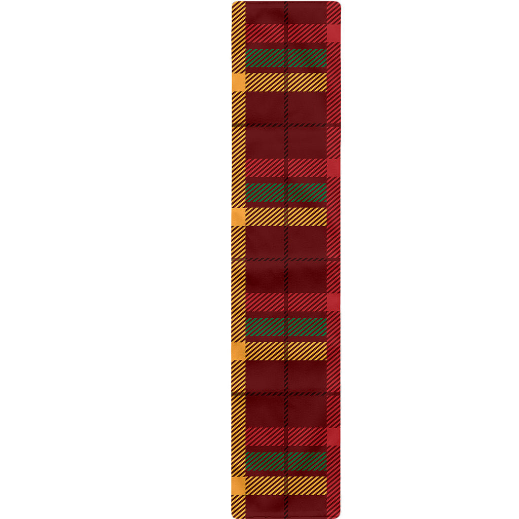 Red Green And Yellow Stewart Print Table Runner