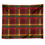 Red Green And Yellow Stewart Print Tapestry
