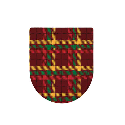 Red Green And Yellow Stewart Print Toilet Lid Cover