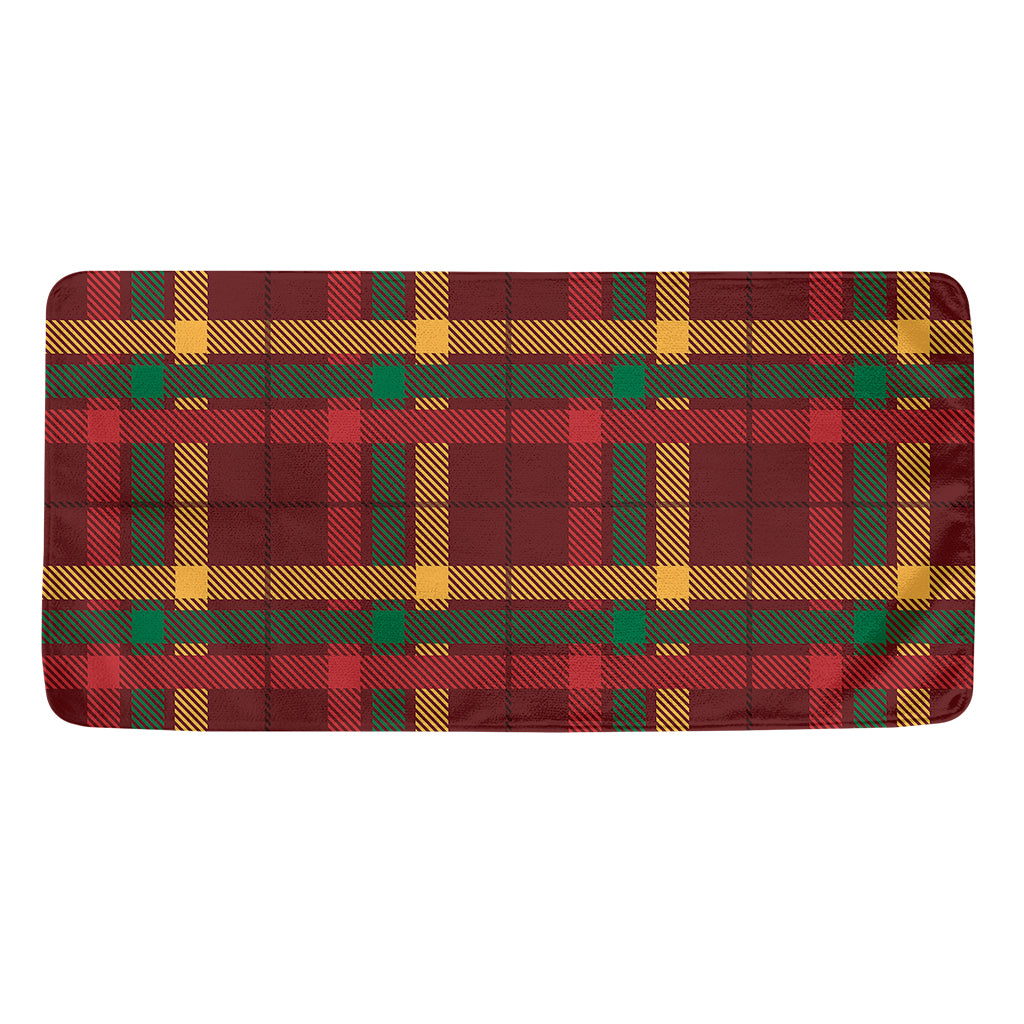 Red Green And Yellow Stewart Print Towel