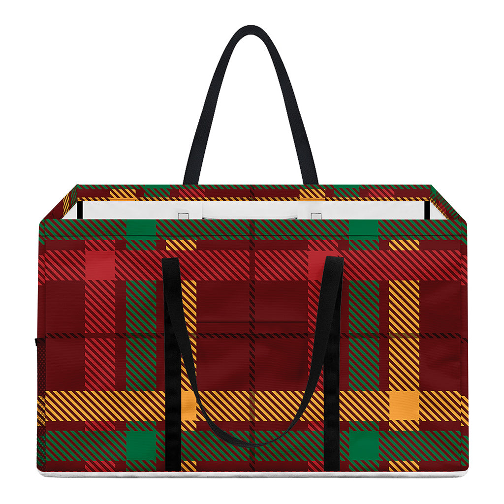 Red Green And Yellow Stewart Print Utility Tote Bag