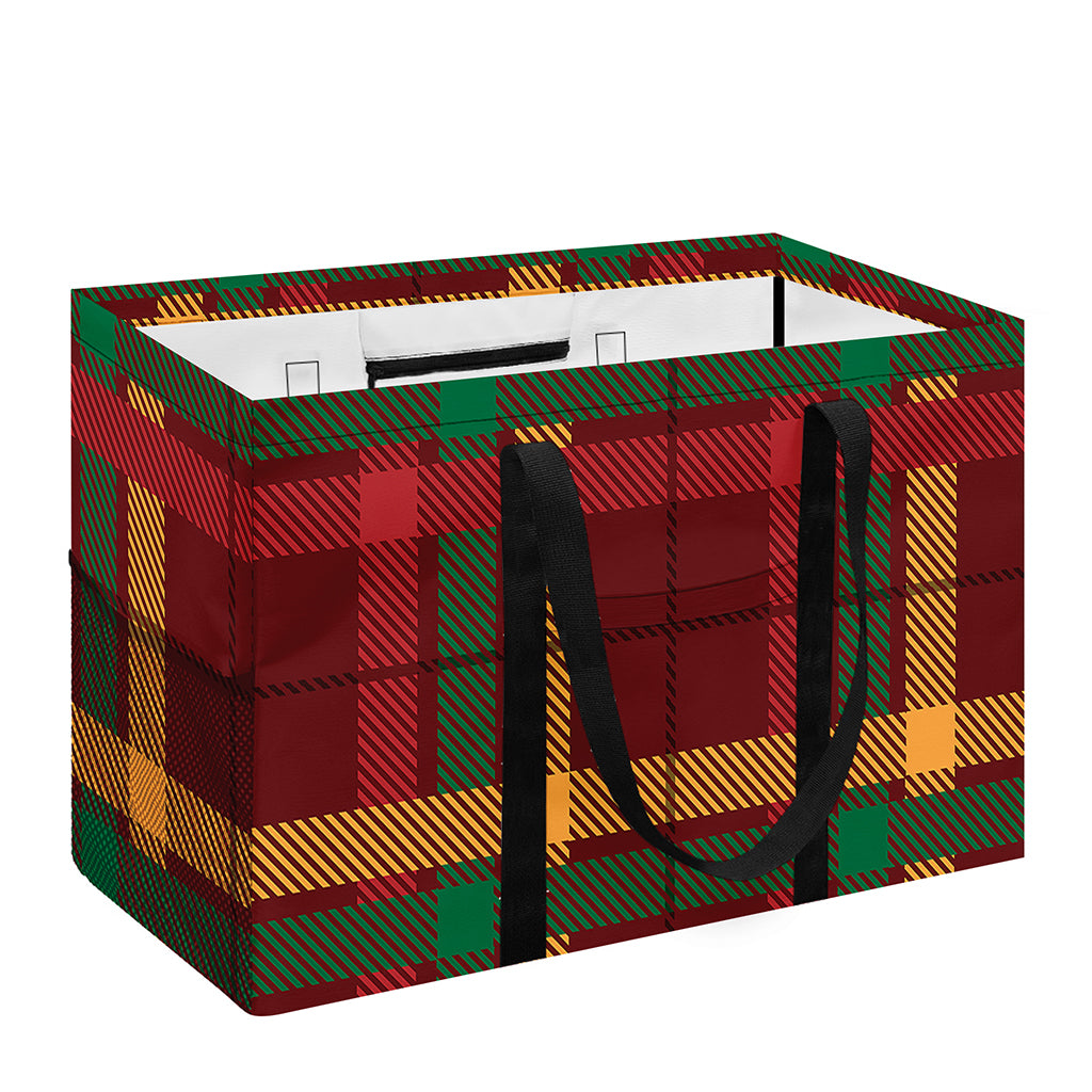 Red Green And Yellow Stewart Print Utility Tote Bag