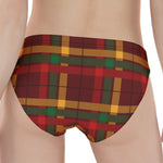 Red Green And Yellow Stewart Print Women's Panties