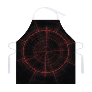 Red Gun Sight Print Adjustable Apron