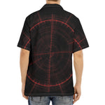 Red Gun Sight Print Aloha Shirt