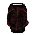 Red Gun Sight Print Baby Seat Cover