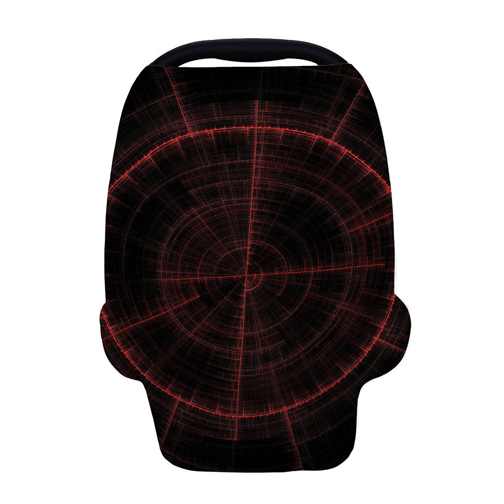 Red Gun Sight Print Baby Seat Cover
