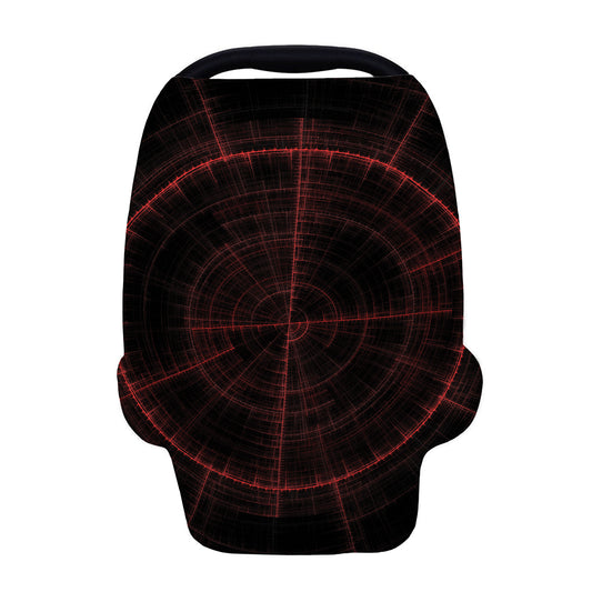 Red Gun Sight Print Baby Seat Cover