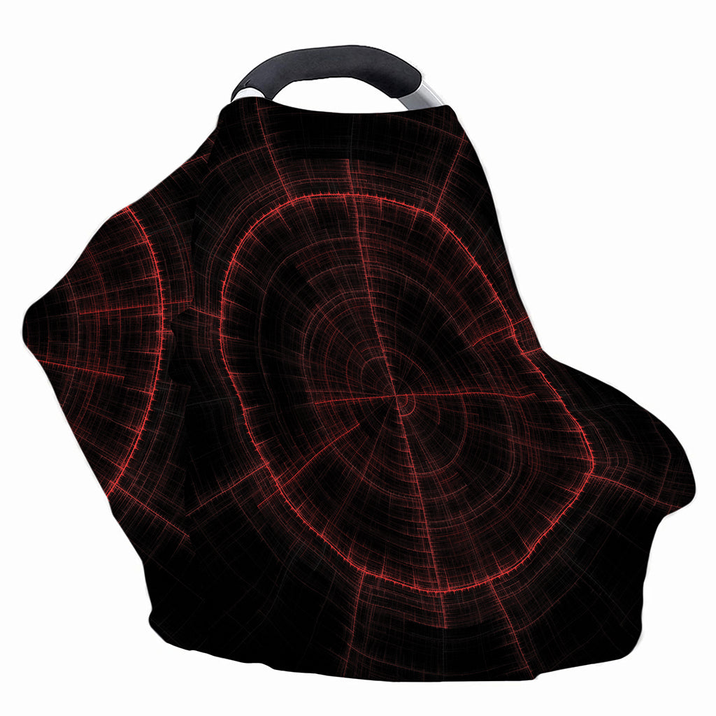 Red Gun Sight Print Baby Seat Cover