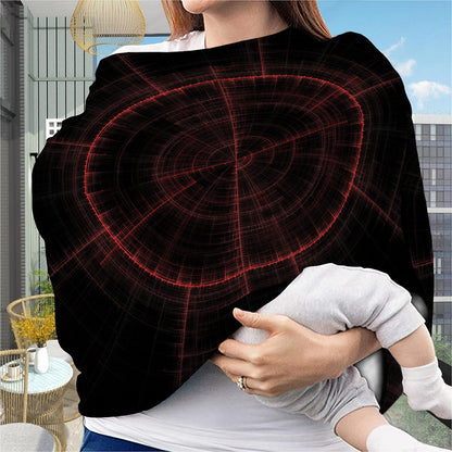Red Gun Sight Print Baby Seat Cover