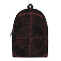 Red Gun Sight Print School Backpack
