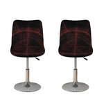 Red Gun Sight Print Bar Stool Covers