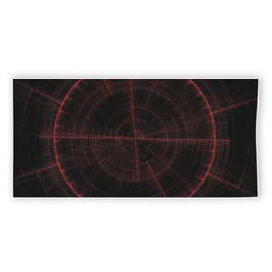 Red Gun Sight Print Beach Towel