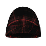 Red Gun Sight Print Beanie