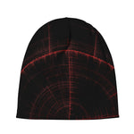 Red Gun Sight Print Beanie