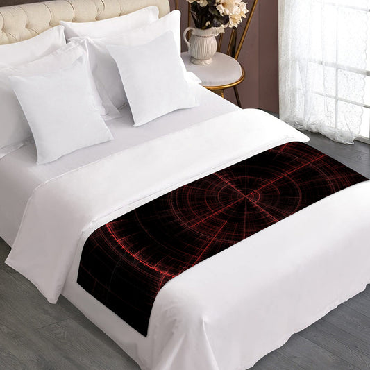 Red Gun Sight Print Bed Runner