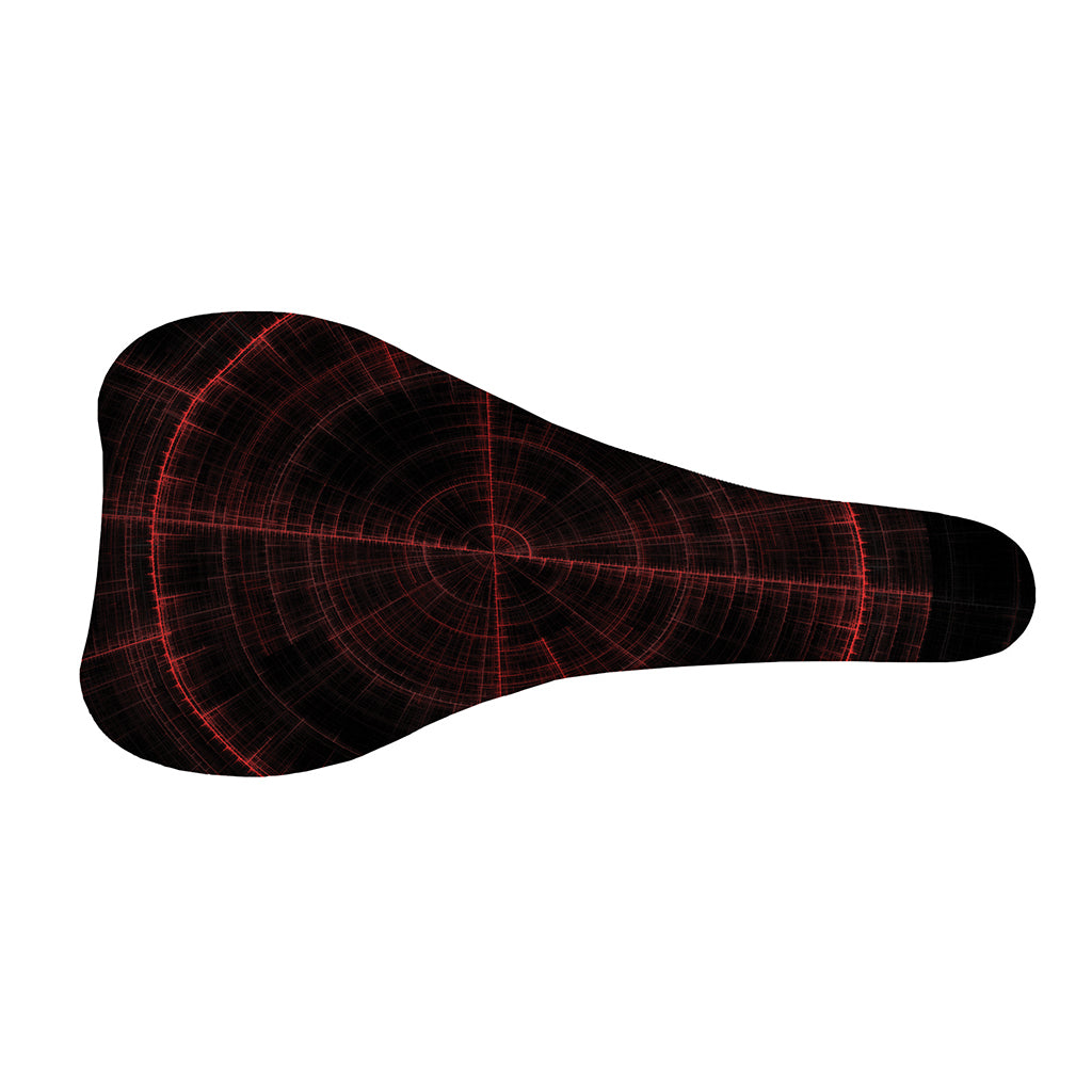 Red Gun Sight Print Bicycle Seat Cover
