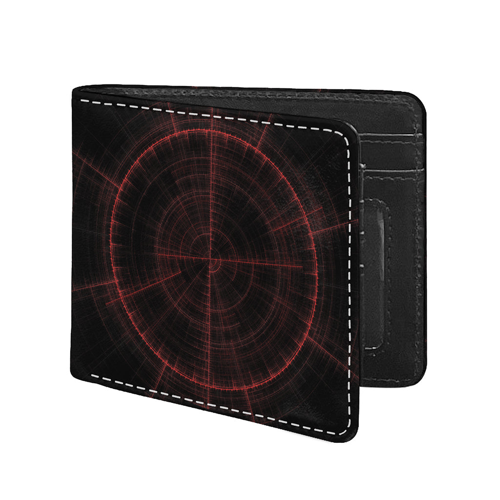 Red Gun Sight Print Bifold Wallet