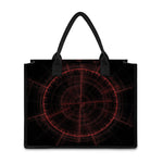 Red Gun Sight Print Canvas Tote Bag
