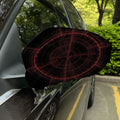 Red Gun Sight Print Car Side Mirror Covers