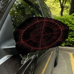 Red Gun Sight Print Car Side Mirror Covers
