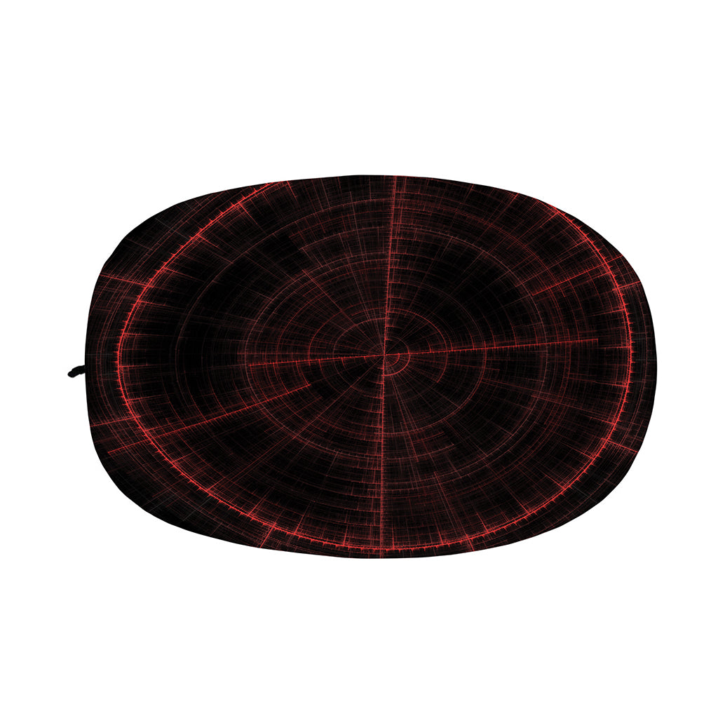 Red Gun Sight Print Car Side Mirror Covers