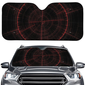 Red Gun Sight Print Car Windshield Sun Shade