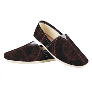 Red Gun Sight Print Casual Shoes