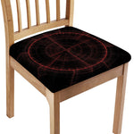 Red Gun Sight Print Chair Cushion Cover