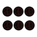 Red Gun Sight Print Coaster Set