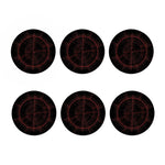 Red Gun Sight Print Coaster Set