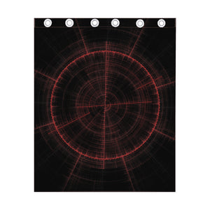 Red Gun Sight Print Curtain