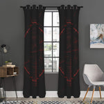 Red Gun Sight Print Curtain