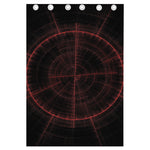 Red Gun Sight Print Curtain