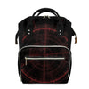 Red Gun Sight Print Diaper Bag