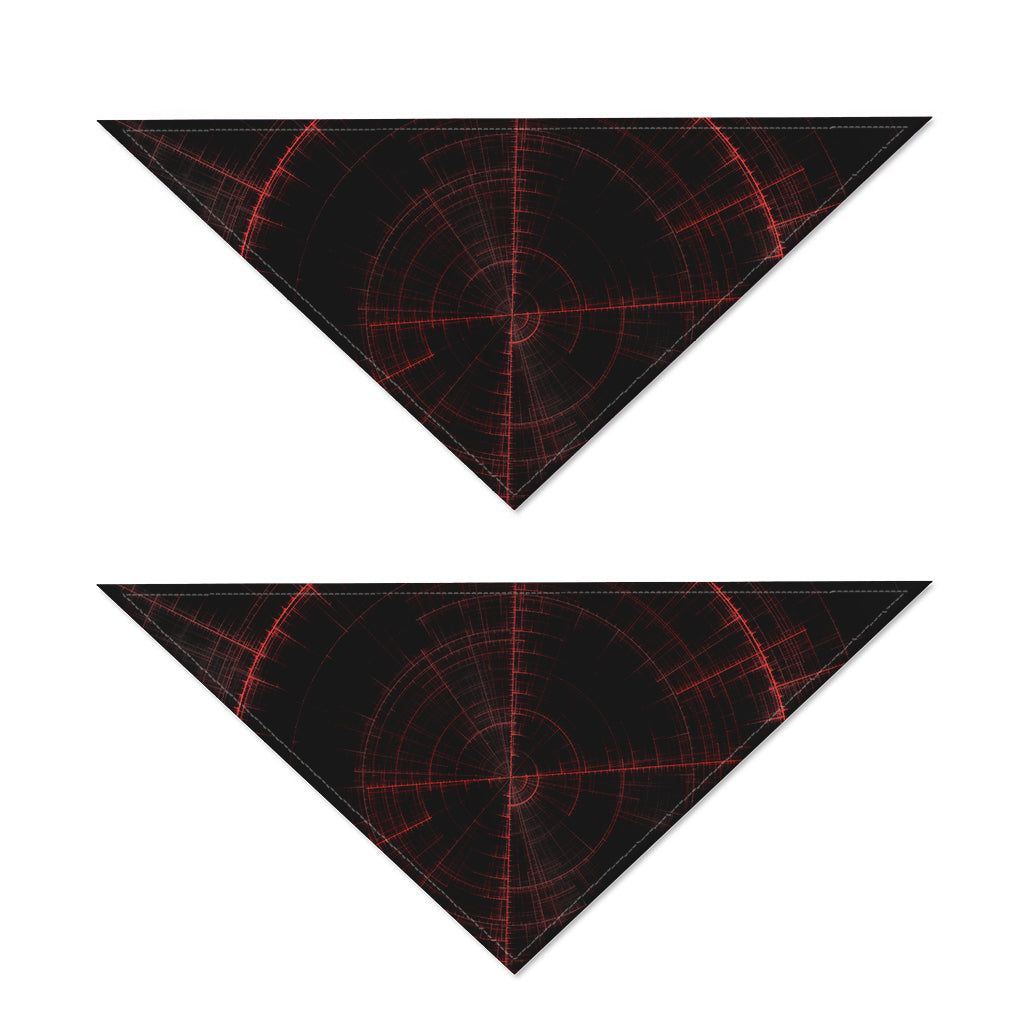 Red Gun Sight Print Dog Bandana